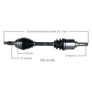 Acionamento de eixo CV para Ford Edge Lincoln Mkx Fd-8148 7t4z3A427c Material de alumínio